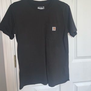 Women Black Carhartt Short Sleeve